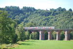 IC-Zug Luxemburg-Lüttich-Liers überquert die Amblève am 29.