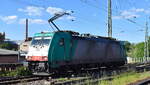 Crossrail Benelux N.V., Antwerpen-Borgerhout [B] mit der ATLU Lok  E 186 222  [NVR-Nummer: 91 88 7186 222-6 B-ATLU] am 14.05.24 Höhe Bahnhof Magdeburg-Neustadt.