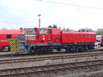 DB Netz 716 002-1 am 13.04.2019 im DB Werk Fulda.