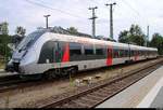 9442 114 (Bombardier Talent 2) von Abellio Rail Mitteldeutschland als RB 74678 (RB24) nach Jena-Göschwitz steht in ihrem Startbahnhof Großheringen auf Gleis 5.