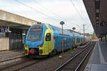 ET 611 der Westfalenbahn wartete am 13.04.24 im Hbf Hannover auf die Abfahrt nach Bielefeld.