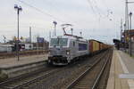Heute am 18.02.2024 kam Metrans 383 439 [neu] mit ihren Containerzug nach Tschechien.