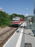 Zugeinfahrt aus Loburg im Bahnhof (oder was davon briggeblieben ist) in Mckern (Magdeburg)