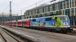 Am 7.Januar 2013 stand 111 066 in Mnchen Hbf mit einem Mnchen-Salzburg-Express bereit zur Abfahrt.
