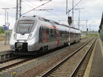 442 110 am 01.September 2022 beim Halt in Nordhausen.