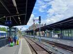 Die Tage der alten Flgelsignale im Bahnhof Goslar waren am 04.08.2023 schon gezhlt.