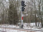EZMG Signal B1,in Richtung Hildburghausen,am 19.Januar 2024,in Veilsdorf.