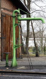 Der Wasserkran in Radeburg (Sachsen)  wird 2x täglich genutzt.