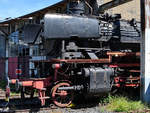 Die Dampflokomotive 41 364 stammt aus dem Jahr 1940 und ist im Bahnpark Augsburg zu sehen (Juni 2019)