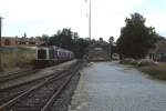 211 045-0 im Juli 1985 im Bahnhof Hilpoltstein.