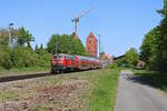 DB 218 435-6 verlässt Neustadt in Holstein als RB85 nach Lübeck Hbf.