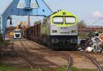 ITL 250 007-2 Captrain mit Ea-Wagen im Binnenhafen Anklam | April 2024