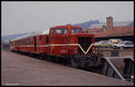 Am 23.5.1990 war Bad Orb noch mit einer normalspurigen Eisenbahn an das deutsche Netz angebunden.