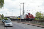 Zum Aufnahmezeitpunkt war 260 109 von der RE Rheinische Eisenbahn GmbH an Siemens vermietete.
