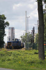 BP Raffinerie Lingen, Lok 8 hat soeben das Werk in Richtung Übergabebahnhof verlassen.