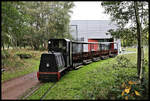 Für Rundfahrten durch das Moor Museumsgelände in Geeste, Groß Hesepe, dient derzeit dieser Feldbahn Personen Zug.