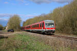 DB 628 473 und 628 475 fahren an Karfreitag von Dillingen(Saar) zum Karfreitagsmarkt nach Bouzonville.