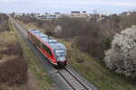 DB 642 031 als RE 16573 von Nordhausen nach Erfurt Hbf, am 13.03.2024 in Erfurt Nord.