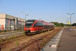 DB 643 003 erreicht Wissembourg(F) aus Winden(Pfalz) kommend.