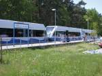 Triebwagen 646/946 der Usedomer Bderbahn im Bf Ahlbeck Grenze; Juni 2002