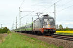 242 504 der Hectorrail bespannte am 14.04.24 den FLX 1363 von Hamburg nach Leipzig.