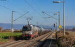 183 001  175 Jahre Eisenbahn in Deutschland  mit dem DGS xxxxx (Rümlang - Kork) in Legelshurst 8.3.24