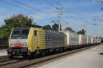 RTC 189 902 mit KLV Ekol-Zug bei der Durchfahrt in Elsbethen Richtung Sden am 25.09.13