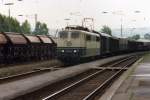 151 113-8 im Bahnhof Neuhof (bei Fulda) 1990