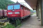 E-Lok 180 008-5  Juni 2002 im Bahnhof Bad Schandau