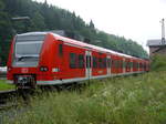 Am 3 August 2017 kam der Frankfurter 425 147 als RB 58010 aus Gemünden in Jossa an.