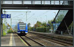 Insgesamt 8 Züge der BR 426 sind in blauer Lackierung auf der RB91 Aulendorf - Friedrichshafen im Einsatz.