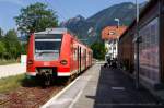 426-031 in dem, was vom Oberammergauer Bahnhof noch brig ist.