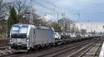 RBP - Rheinische Bahnpersonal- and Verkehrsgesellschaft mbH, Siegburg [D] mit der recht neuen Railpool Vectron  6193 150  [NVR-Nummer: 91 80 6193 150-0 D-Rpool] und einem PKW-Transportzug (fabrikneue