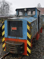 Die Feldbahnlokomotive DS90  JULIA  bei der Diepholzer Maschinenfabrik DIEMA für die Bundesmarine gebaut.