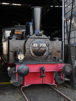 Die Dampflokomotive 89 339 wurde 1901 in der Maschinenfabrik Esslingen gebaut.
