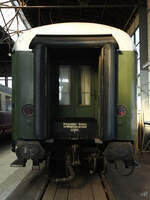 Der Salonwagen 11645 Nür ist Teil der Ausstellung im DB-Museum Nürnberg.