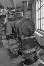 Diese Feldbahndampflokomotive  Minas de Utrillas  wurde 1903 bei Jung gebaut und ist hier Bestandteil des Dioramas  Kolonialbahn .