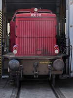 Die Diesellokomotive 800 011 wurde 1954 bei MaK gebaut.
