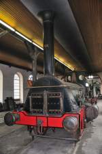 Dampflok  Die Pfalz , Gattung Crampton, im Original von Maffei 1853 gebaut.