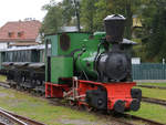 Dieses 1903 gebaute Exemplar mit der Fabrik-Nummer 1162 ist die älteste Dampflokomotive von O&K auf deutschem Boden.