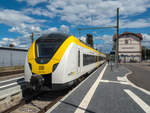 ET 1440 173 mit S12 nach Gottenheim steht in Endingen am Kaiserstuhl, 23.08.2020.