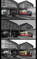 Vergleichsbild am Bahnhof Friedrichstraße.