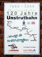 2009 war die Welt im Unstruttal wohl noch in Ordnung, die Züge fuhren noch von Naumburg  bis Artern.