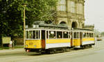 19.08.1984	Im Rahmen der Feierlichkeiten zum 100-jährigen Bestehen der Radebeuler Schmalspurbahn fanden auch Fahrten mit historischen Straßenbahnen vom Hauptbahnhof nach Radebeul-Ost statt.