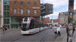 Am zentralen Knotenpunkt -     Am Anger in der Erfurter Innenstadt laufen alle sechs Straßenbahnlinien zusammen.