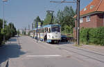 Schwerin NVS SL 4 (Tatra T3DC1 103) Lankow Siedlung am 12.