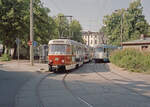 Schwerin NVS SL 2 (Tatra T3D 267) / SL 1 (Tatra T3DC1 106) Platz der Freiheit am 12.