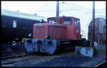 Schöma Diesellok V 22.03 der DBG Hildesheim am 14.1.1998 in Bodenwerder - Linse.