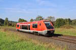 DB 641 038 ist hier zwischen Oberkotzau und Hof Hbf als RE35 von Bamberg nach Hof Hbf unterwegs.