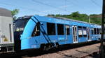 Im Juni 2017 fanden auf der Saar- und Moselstrecke zwischen (Dllingen)- Merzig - Trier - (Wittlich) Versuchsfahrten mit einem neuen Alstom Coradia iLINT (643 101-4) statt.